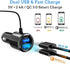 FM Transmitter Bluetooth 5.0 Hands-free Car Kit with Quick Charge QC 3.0 Car Radio Adapter with Microphone CVC Noise Reduction......